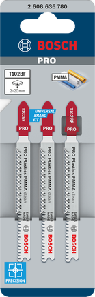 Mata gergaji Bosch PRO Plastics PMMA clean T102BF 3/8″ isi 3.