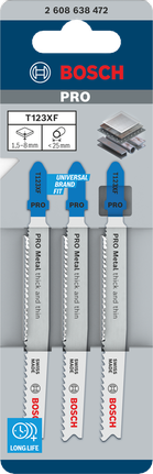 Mata gergaji Bosch PRO Metal T123XF isi 3.