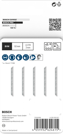 Mata gergaji Bosch PRO Metal tebal T121BFC 92 mm 5 pcs.