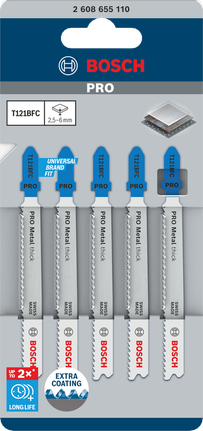 Mata gergaji Bosch PRO Metal tebal T121BFC 92 mm 5 pcs.