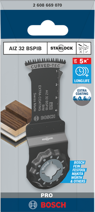 Pisau perkakas serbaguna Bosch PRO AIZ 32 BSPIB 32×50 mm.