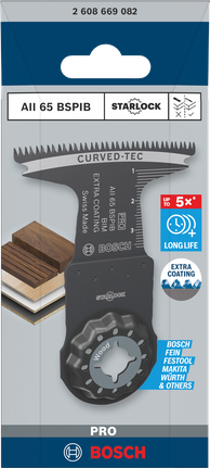 Bilah multialat Bosch PRO AII 65 BSPIB 65×40 mm.