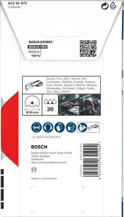 Bilah multialat Bosch PRO ACZ 85 RT3 85×2,5 mm.