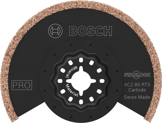 Mata pisau karbida serbaguna Bosch PRO ACZ 85 RT3, 85 mm.