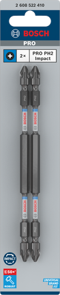 Mata bor dampak Bosch PRO PH2 150mm ujung ganda, 2 buah.