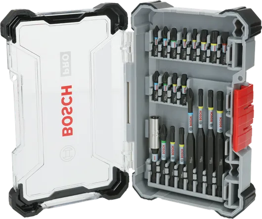 Set Mata Obeng Impact Bosch PRO, isi 20 pcs dalam kotak.