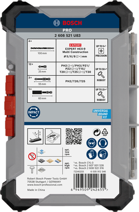 Set campuran Bosch PRO Impact 20 pcs.