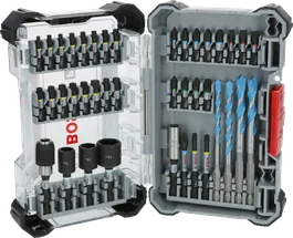 Bosch PRO Impact Mixed Set isi 40 pcs beserta mata bor dan bit.