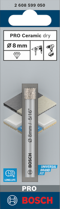 Mata bor kering Bosch PRO Ceramic 8×66 mm.
