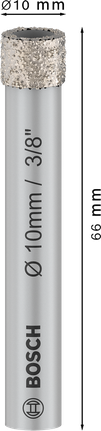 Mata bor kering Bosch PRO Ceramic 10x66 mm.