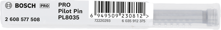 Pin Pilot Bosch PRO PL8035 untuk pemotong annular TCT.