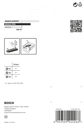 R PRO Impact Mata Bor Dampak Bosch PRO R 55 mm 8 pcs