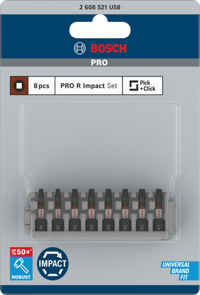 Mata Bor Dampak Bosch PRO R set 8 pcs.