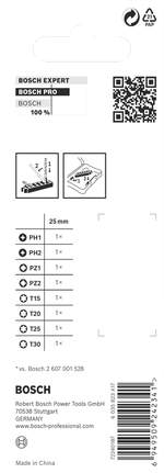 Set mata bor dampak Bosch 8 buah 25mm.