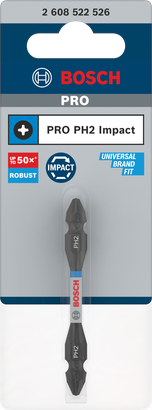 Object #200469890: 2608522526_bo_pro_p_f_1 Mata bor benturan ujung ganda Bosch PRO PH2 65 mm.