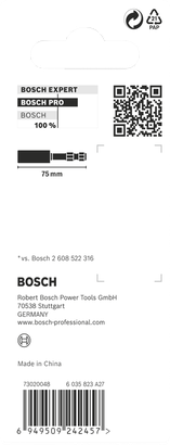 PRO Impact Bit Holder Pemegang Mata Bor Bosch PRO Standard 75 mm