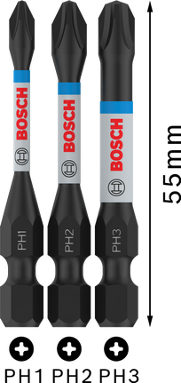 Mata Bor Dampak Bosch PRO PH PH1 PH2 PH3 set 55mm.