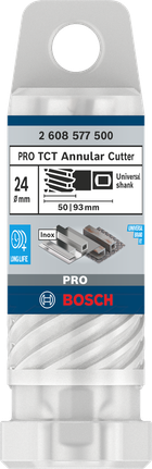 Pemotong Annular TCT Bosch PRO Metal 24×50×93 mm.