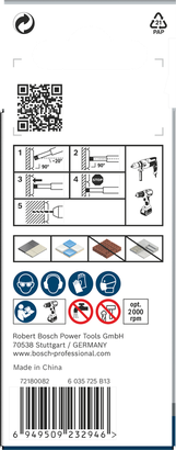 PRO Ceramic dry Set mata bor kering Bosch PRO Ceramic 6×66 8×66 mm 3 pcs.