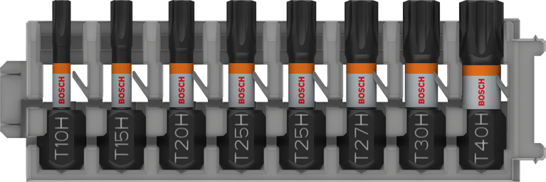Set mata bor Bosch PRO TH T10H hingga T40H, 8 buah.