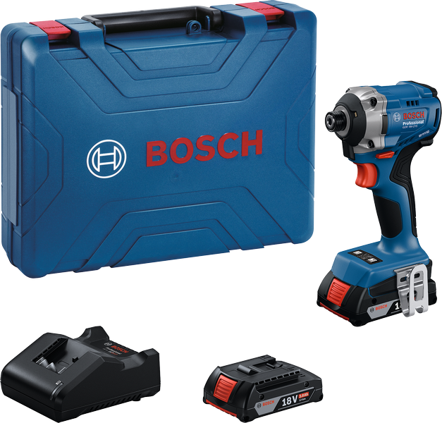 Set obeng benturan nirkabel Bosch GDR 18V-215.