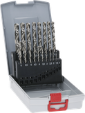 Set Mata Bor Putar Bosch PRO Metal HSS-G, 19 buah.