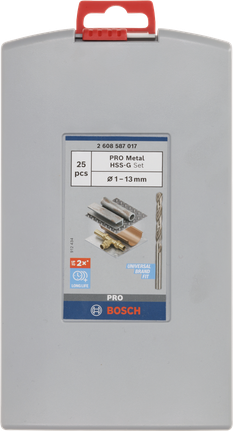 Set mata bor Bosch PRO Metal HSS-G 25 pcs.