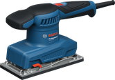 Mesin pengamplas orbital Bosch GSS 20-18 untuk pengamplasan halus.