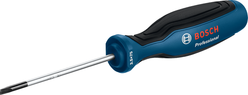 Obeng Bosch Profesional dengan pegangan ergonomis.