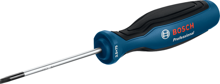 Obeng SL3.5X75 Obeng Bosch Profesional dengan pegangan ergonomis.