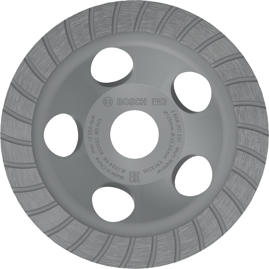 Kepala Gerinda Multi Material Bosch PRO 125 mm.
