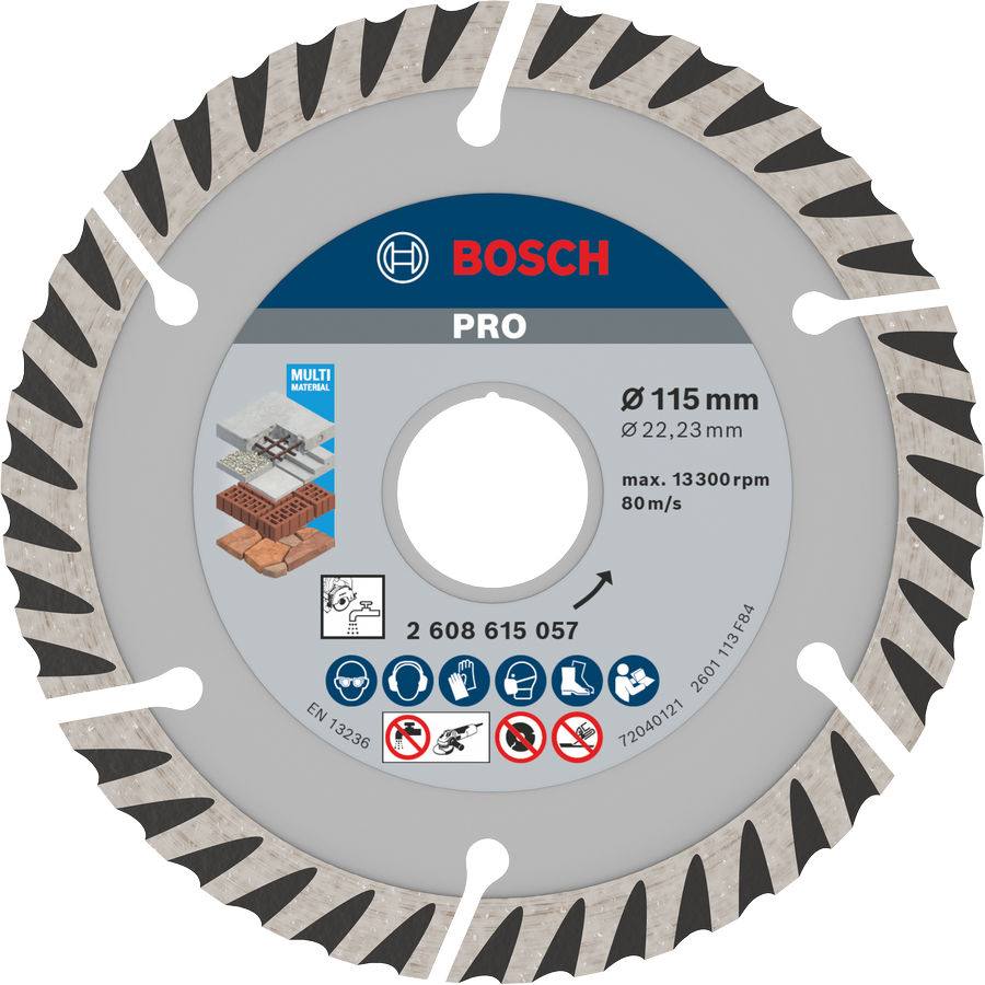 Cakram Pemotong Berlian Multi Material Bosch PRO 115mm.