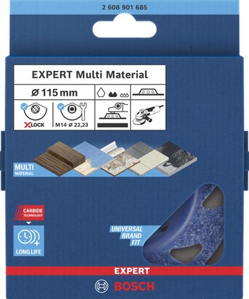Bosch EXPERT Multi Material Carbide Grinding Head 115 mm.