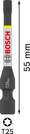 Mata Bor Dampak Bosch PRO Torx T25 55mm satuan.