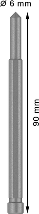 Pin Pilot Bosch untuk Pemotong Annular PRO Metal TCT 6 x 90 mm.