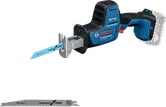 Gergaji bolak-balik tanpa kabel Bosch GSA 18V-24 dengan dua bilah.