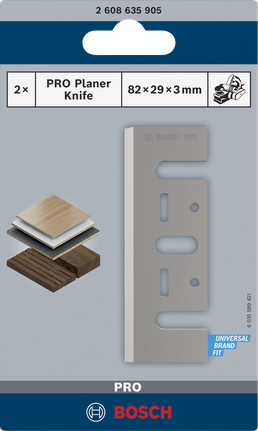 Pisau planer Bosch PRO 82×29×3 mm.