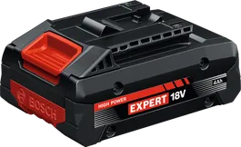 Baterai Bosch EXBA18V-40, kapasitas 18V 4Ah.