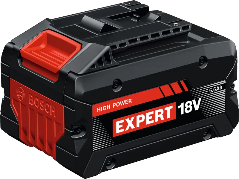 Baterai Bosch EXBA18V-55, kapasitas 18V 5,5Ah.