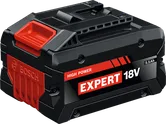 Baterai Bosch EXBA18V-55, kapasitas 18V 5,5Ah.