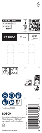 Mata gergaji jigsaw Bosch EXPERT Tough Metal T155HHM 92mm 3 pcs.