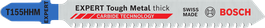 Mata gergaji ukir Bosch EXPERT Tough Metal T155HHM untuk logam tebal.