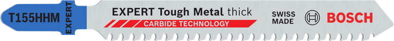 Mata gergaji ukir Bosch EXPERT Tough Metal T155HHM untuk logam tebal.
