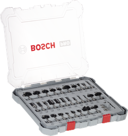 Set Campuran Mata Router Bosch PRO shank 8 mm isi 30 pcs.