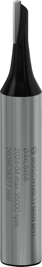 Mata Bor Router Lurus Bosch PRO, satu alur 4x8 mm.