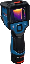 Kamera termal Bosch GTC 12V-450-13 dengan layar berwarna.