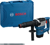 Palu penghancur Bosch GSH 5 HX SDS max beserta wadah pembawanya.