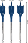 Set Mata Bor Sekop Bosch EXPERT Self Cut Speed ​​20 22 25 mm.