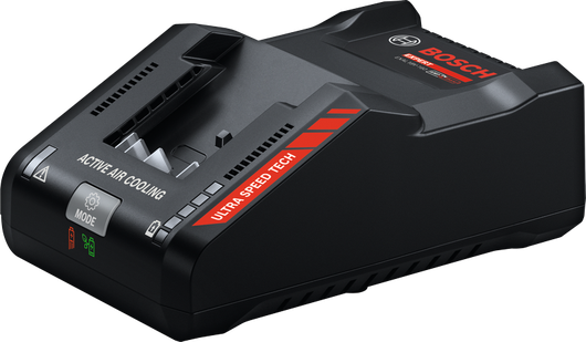 Pengisi daya Bosch EXAL18V-160 dengan pengisian daya sangat cepat.