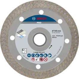 Cakram Pemotong Berlian Keramik Keras Bosch PRO 105 mm.